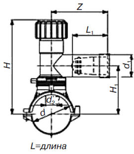 Поворотный 360&deg; седловой отвод э. с. со встроенным режущим инструментом и клапаном &laquo;Газ&ndash;Стоп&raquo; SDR 11 PE 100 PN 1&ndash;5 &laquo;Elgef Plus&raquo;